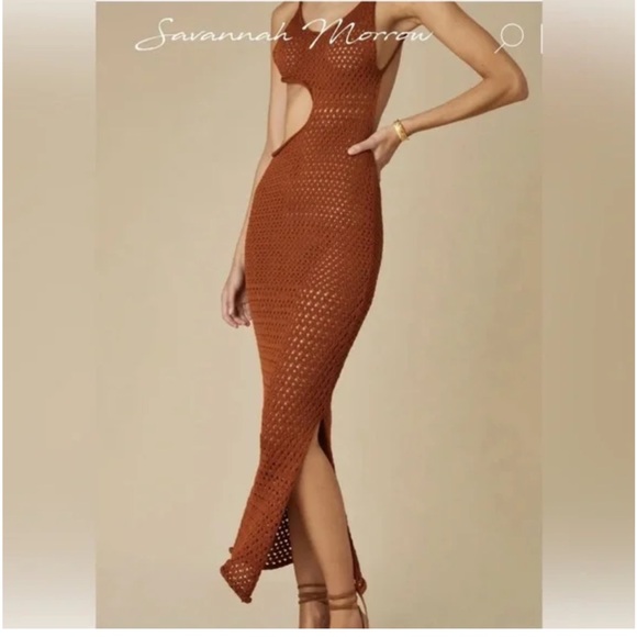 Savannah Morrow Tia Dress Cut Out Maxi Women’s XS - Picture 1 of 8